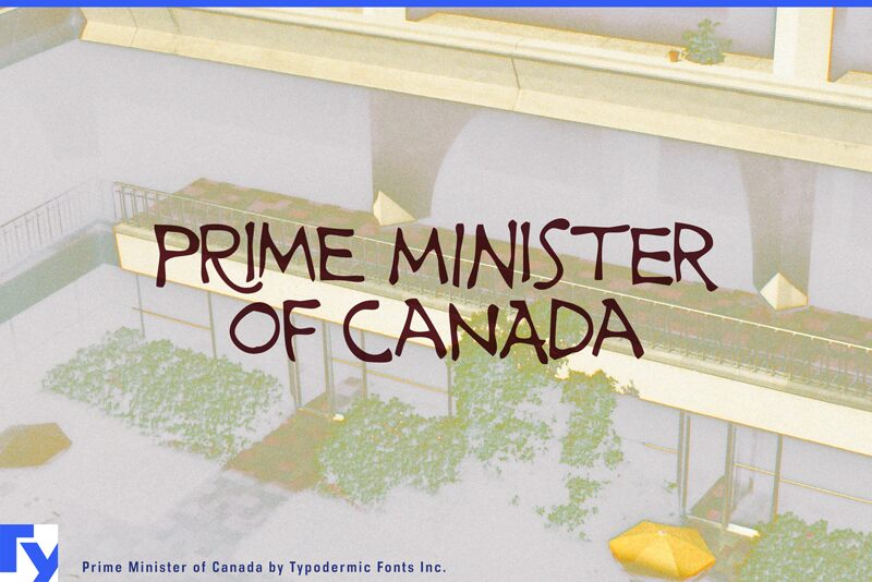 Prime Minister of Canada Schriftart