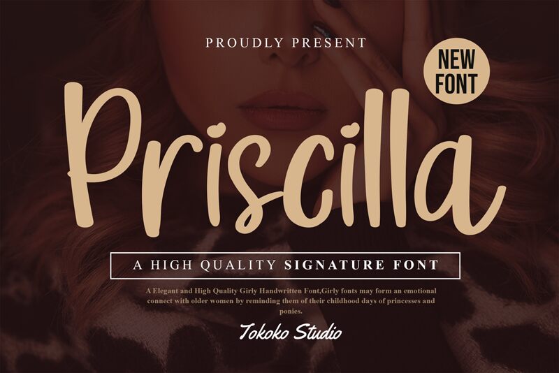 Priscilla Schriftart