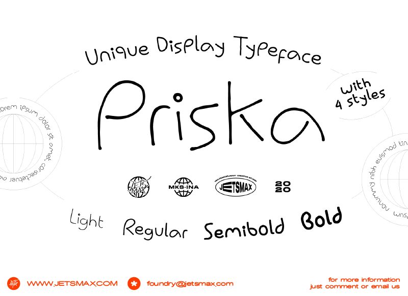 Priska 字体