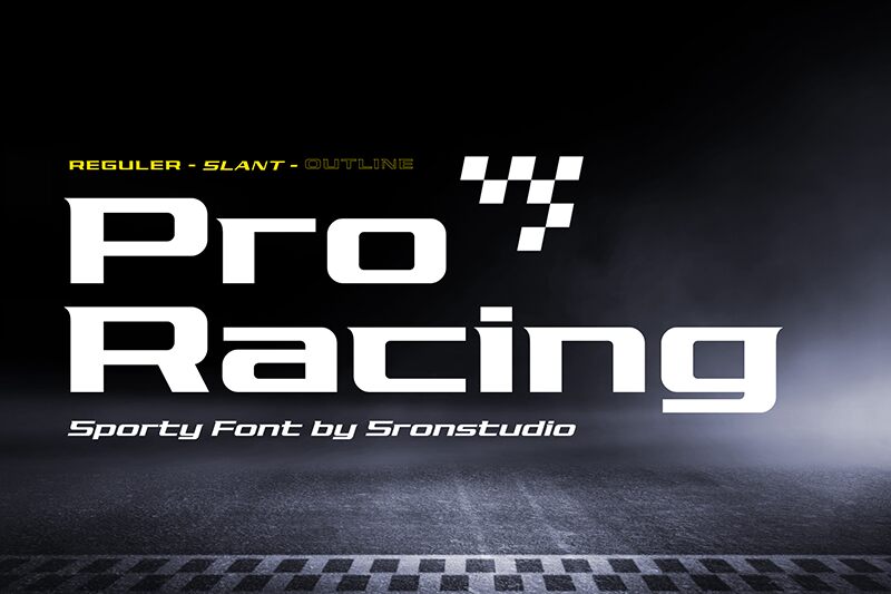 Pro Racing Czcionka