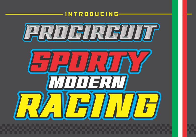 procircuit Schriftart