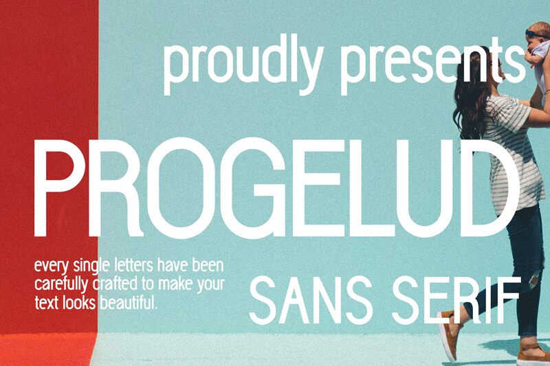 Progelud Schriftart