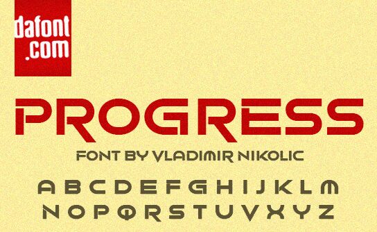 Progress Czcionka