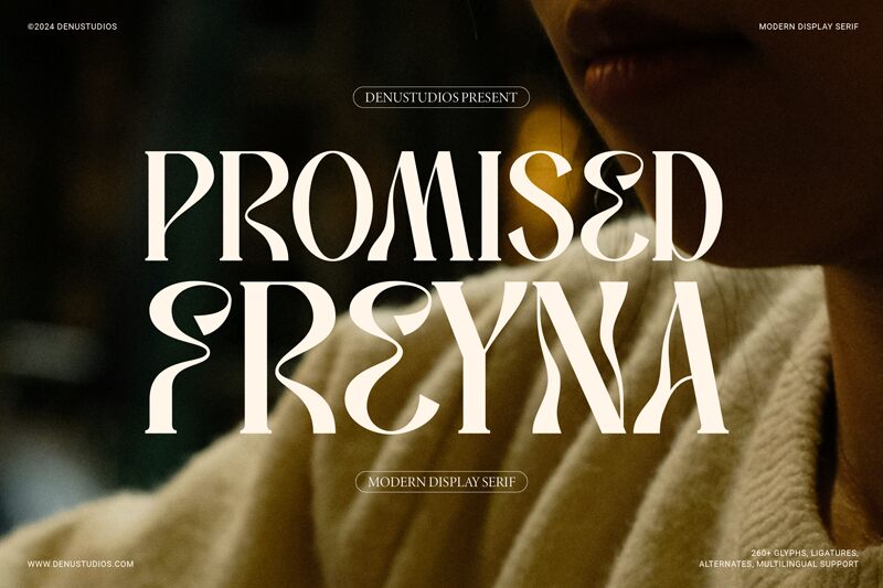 Promised Freyna — Prezentace písma
