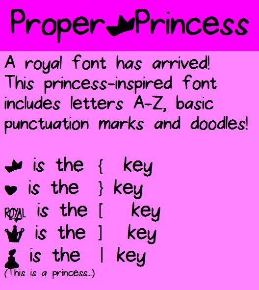ProperPrincess フォント