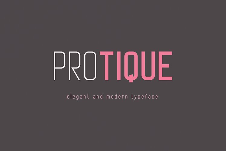 Protique Schriftart