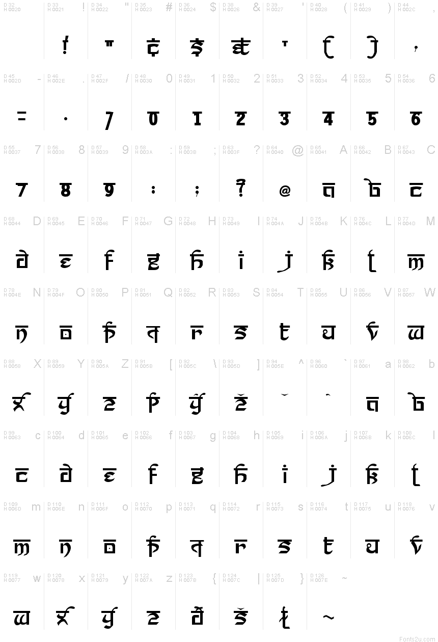 Prakrta font | Fonts2u.com