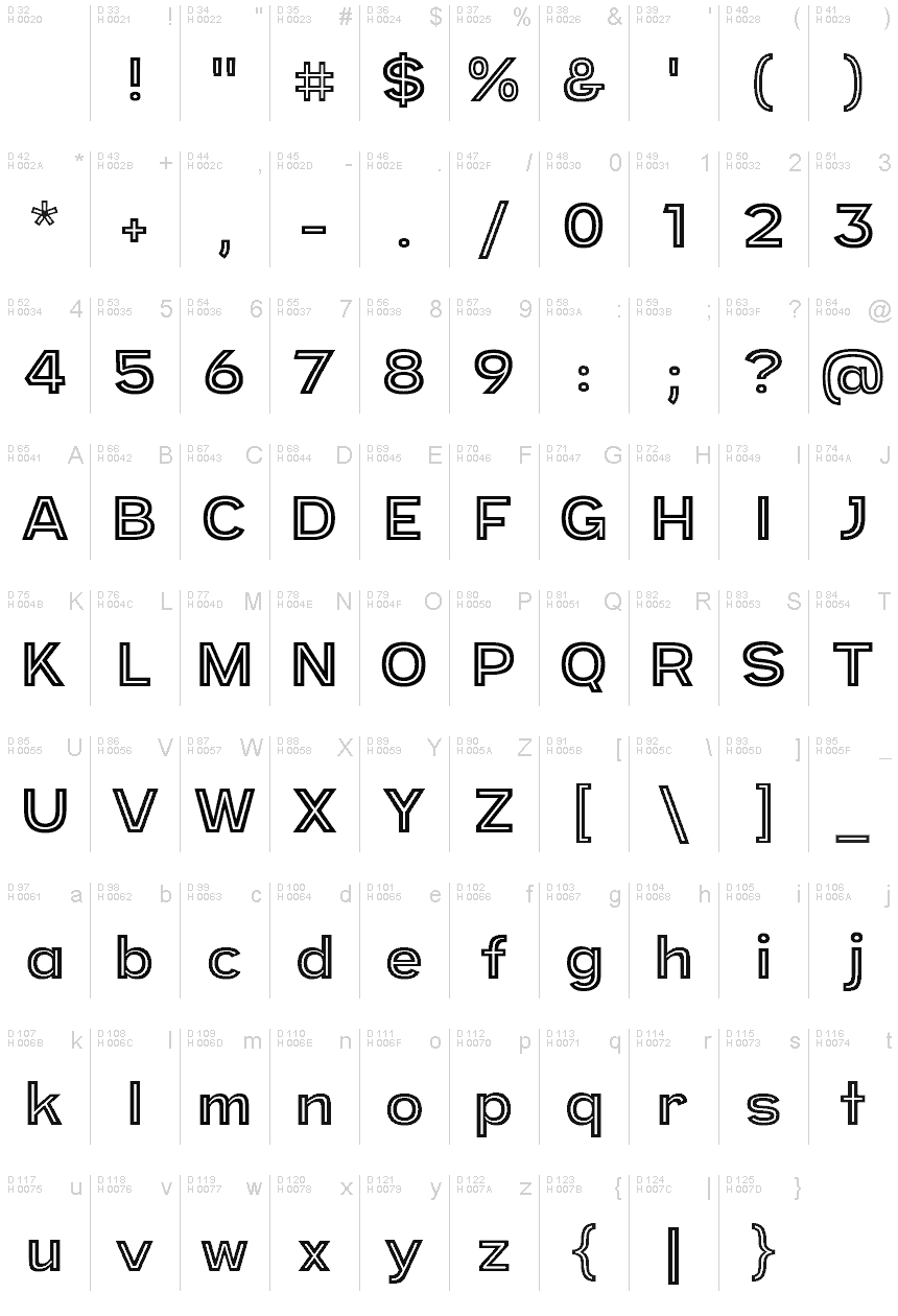 Provoke Inline Font