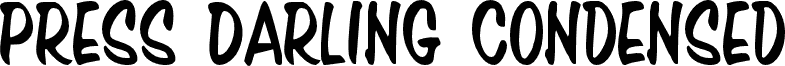 Náhled písma Press Darling Condensed
