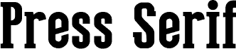 Press Serif Cool Regular шрифт