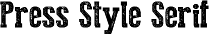 Press Style Serif Regular шрифт