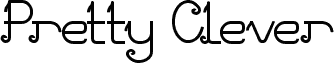 Предварительный просмотр шрифта Pretty Clever