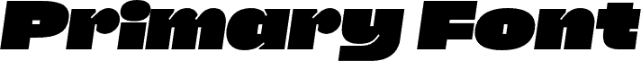 Primary Font PERSONAL USE Italic