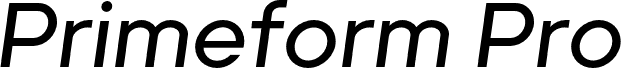 Primeform Pro Demo Medium Italic