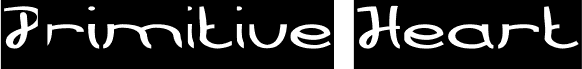 Preview of the PRIMITIVE HEART-Inverse font