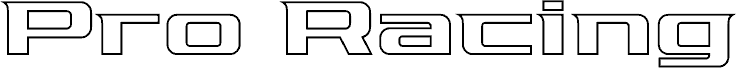 Pro Racing Outline czcionka
