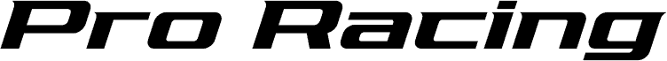 Pro Racing Slant czcionka