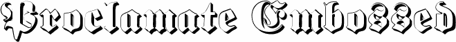 Proclamate Embossed Heavy