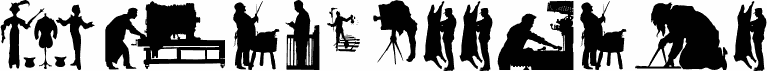 Preview of the Professions font