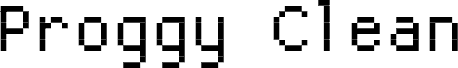 Preview of the ProggyCleanTTSZBP font