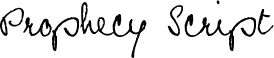 Prophecy Script