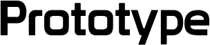 Preview of the Prototype font