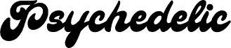 Psychedelic Schriftart