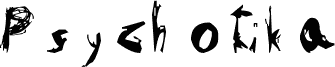 Preview of the Psychotika font
