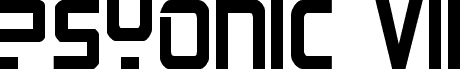 PsYonic VII Bold Condensed