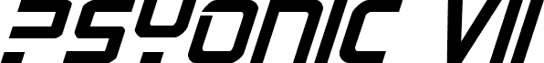PsYonic VII Bold Italic
