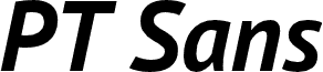 PT Sans Bold Italic