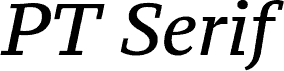 PT Serif Caption Italic