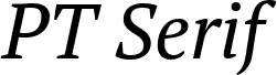 PT Serif Italic