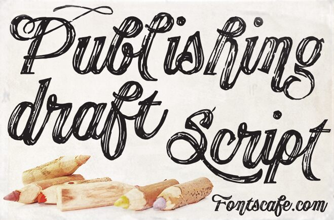 Publishing Draft Script Schriftart