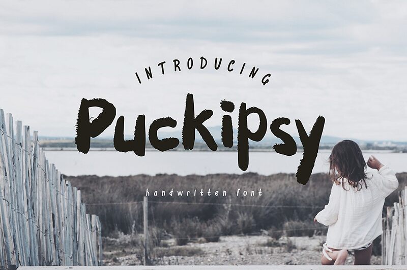 Puckipsy Schriftart