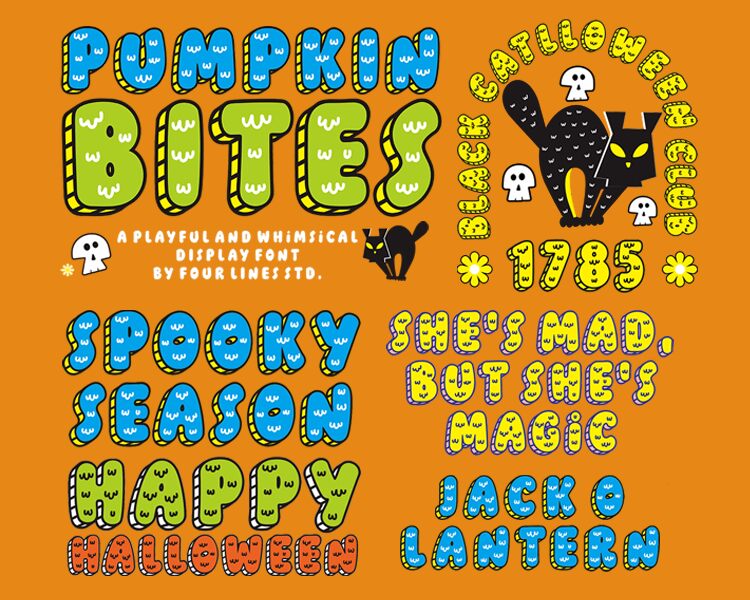 Pumpkin Bites الخط
