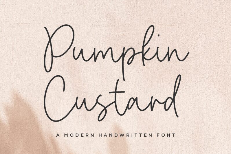 Pumpkin Custard الخط 