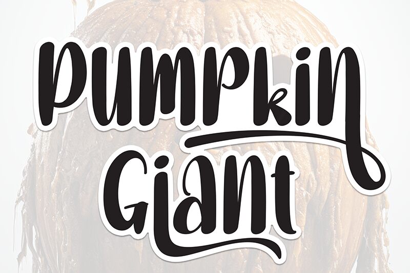 Pumpkin Giant Schriftart