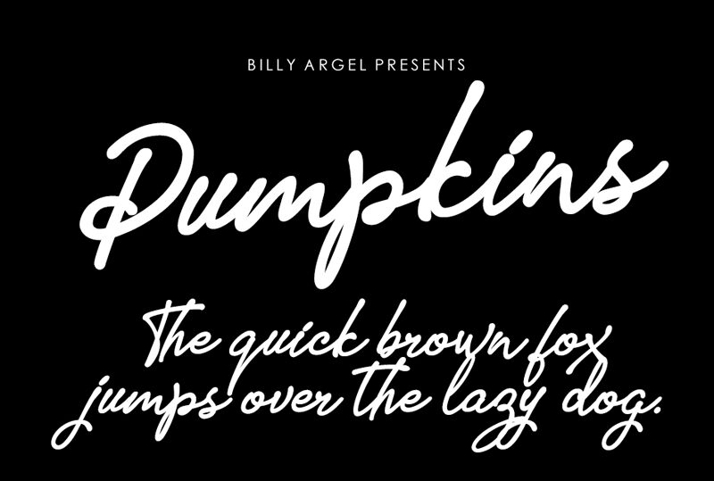 Pumpkins Schriftart