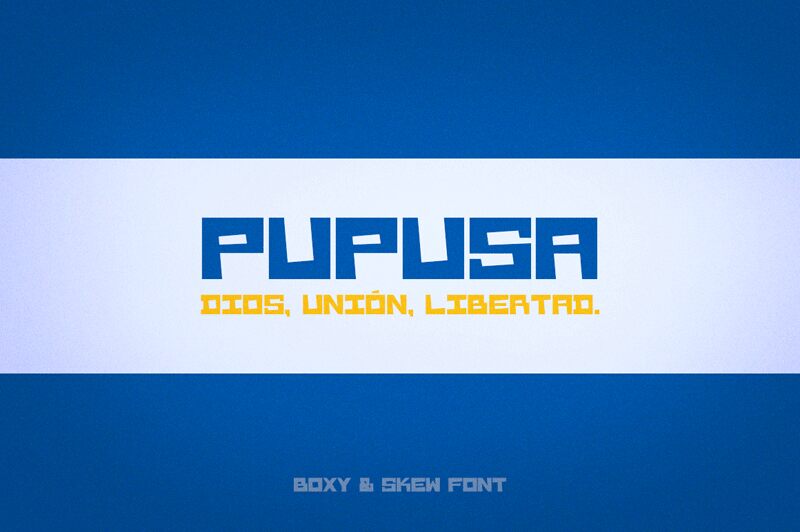 Pupusa Schriftart