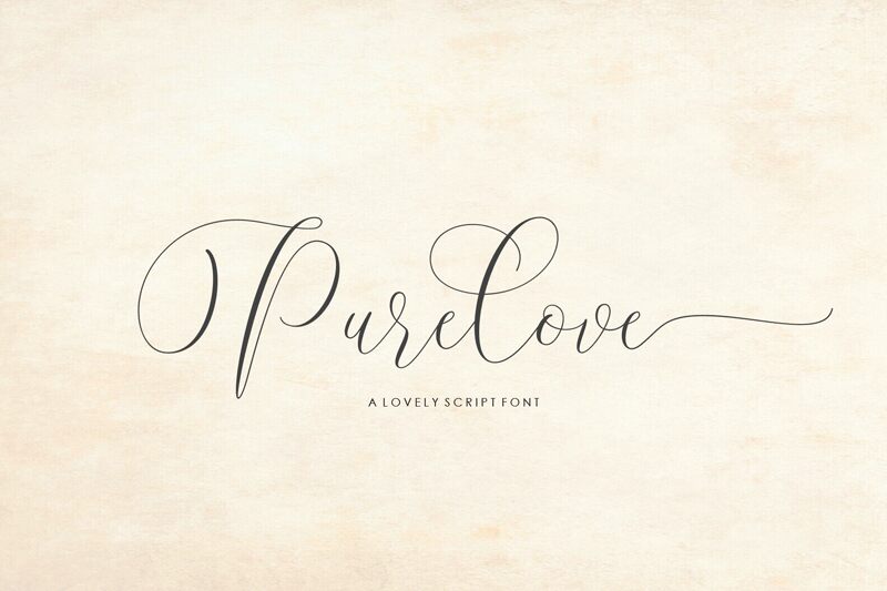 Pure love Schriftart