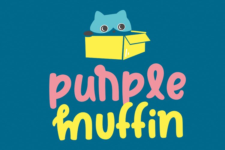 Purple Muffin Schriftart