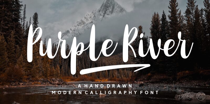 Purple River Czcionka