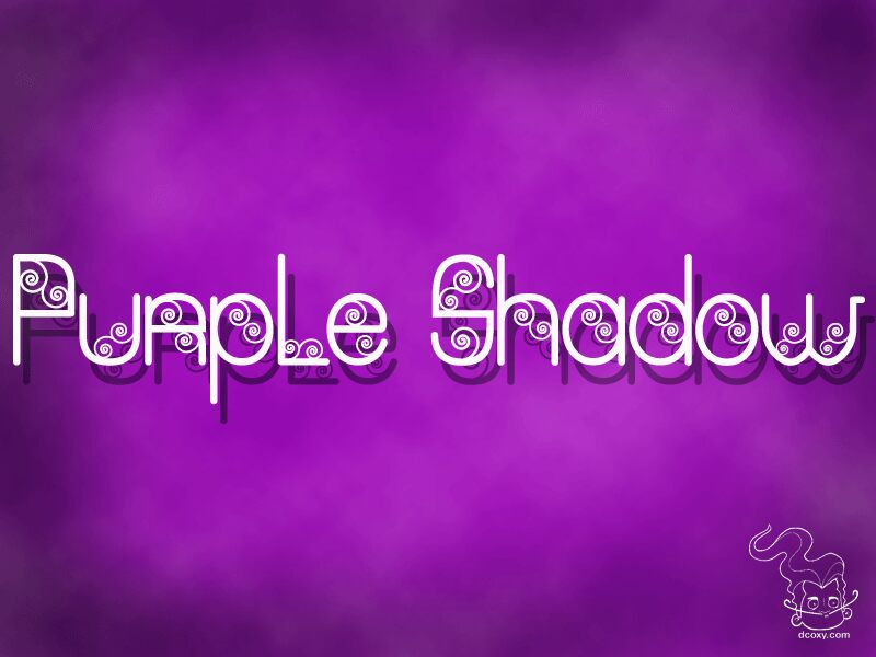 Purple shadow Czcionka
