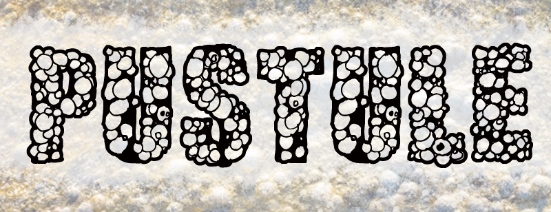 Pustule Schriftart