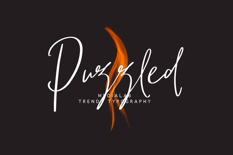 Puzzled Schriftart