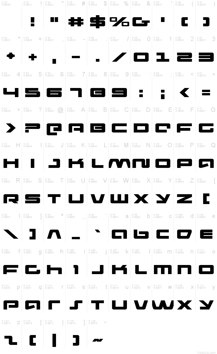 Pulse Rifle Expanded font | Fonts2u.com