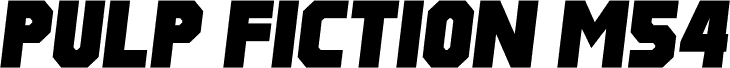 Pulp Fiction M54 Italic