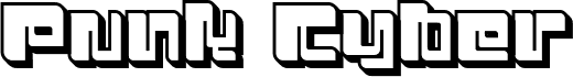 Preview of the Punk Cyber DEMO Extrude font