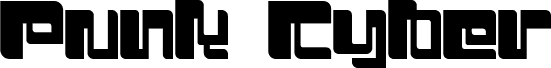 Preview of the Punk Cyber DEMO Regular font